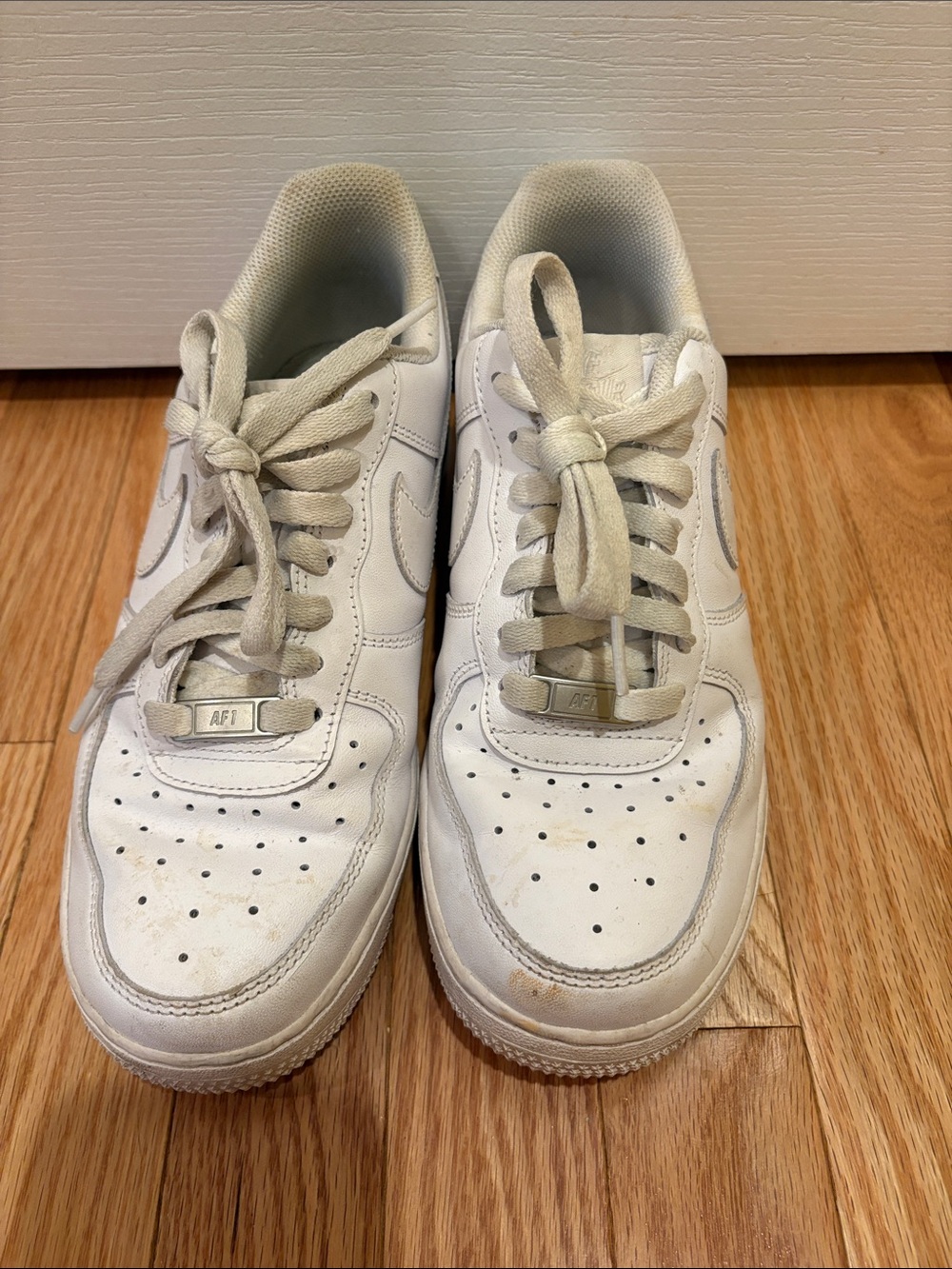 Nike White Athletic Low-Top Air Force 1 Sneakers
